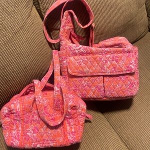 Vera Bradley Hope Toile Bag & Mini Duffle